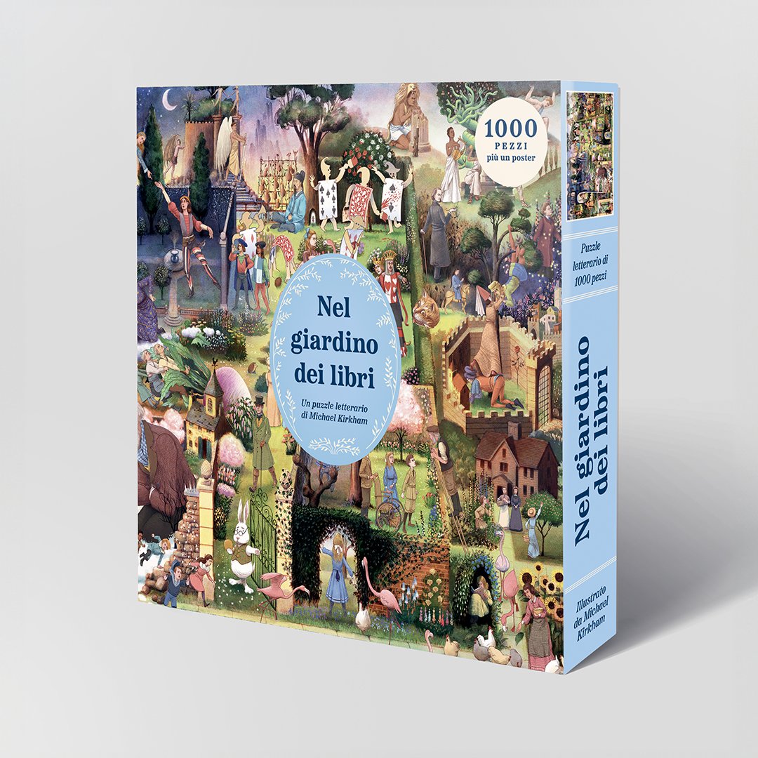 Nel giardino dei libri - Puzzle 1000 pezzi, Michael Kirkham, L'Ippocampo - confezione