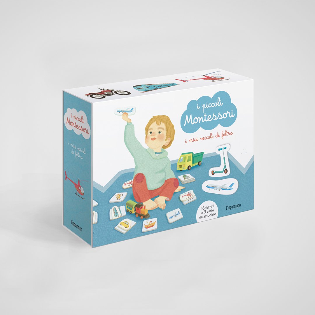 I piccoli Montessori. I miei veicoli in feltro - L'Ippocampo - copertina