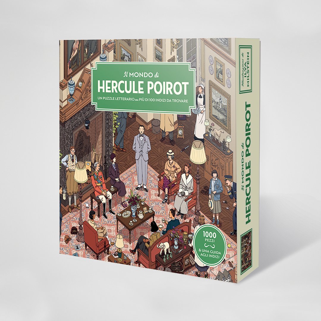 Il mondo di Hercule Poirot - Puzzle 1000 pezzi - L'Ippocampo - copertina