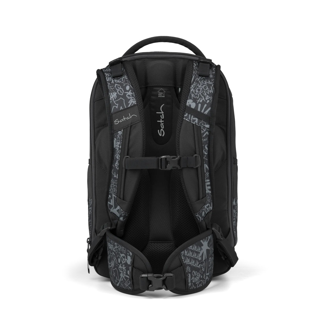 Zaino Satch Match Plus Street Ink - vista posteriore, schienale ergonomico