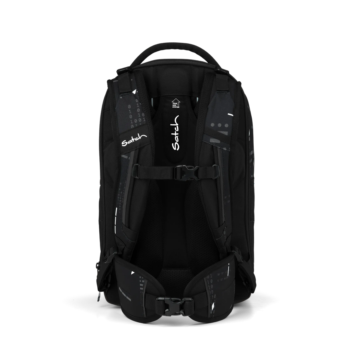 Zaino Satch Match Plus Ninja Matrix - vista posteriore, schienale ergonomico