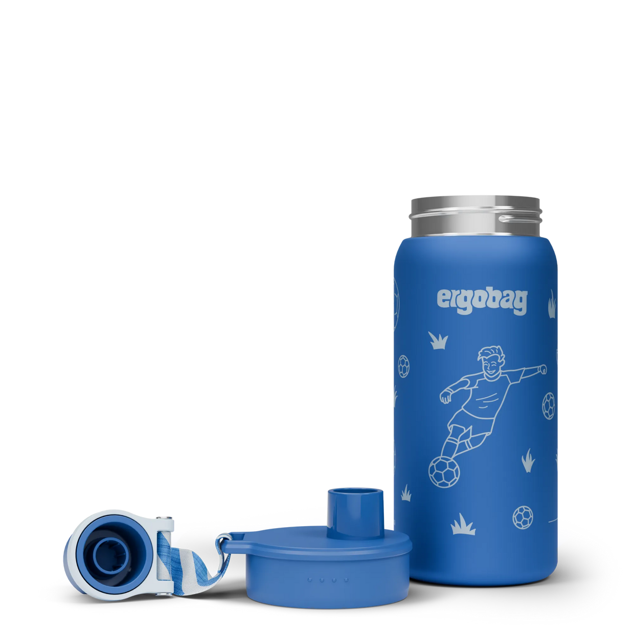 Borraccia Ergobag Stainless Steel Soccer - dettaglio - Centroscuola