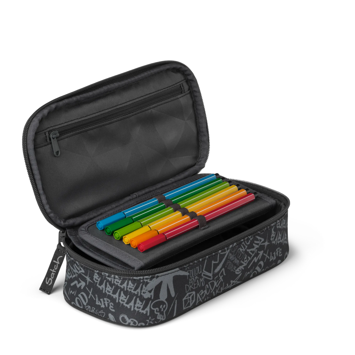 Astuccio Satch Ovale Rigido Street Ink - dettaglio interno