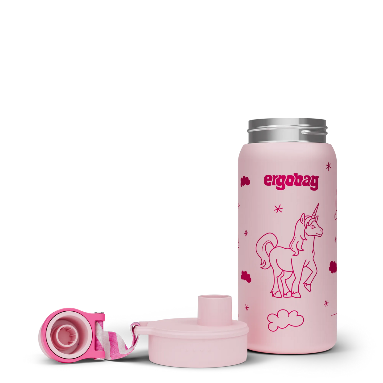 Borraccia Ergobag Stainless Steel Unicorn - dettaglio - Centroscuola
