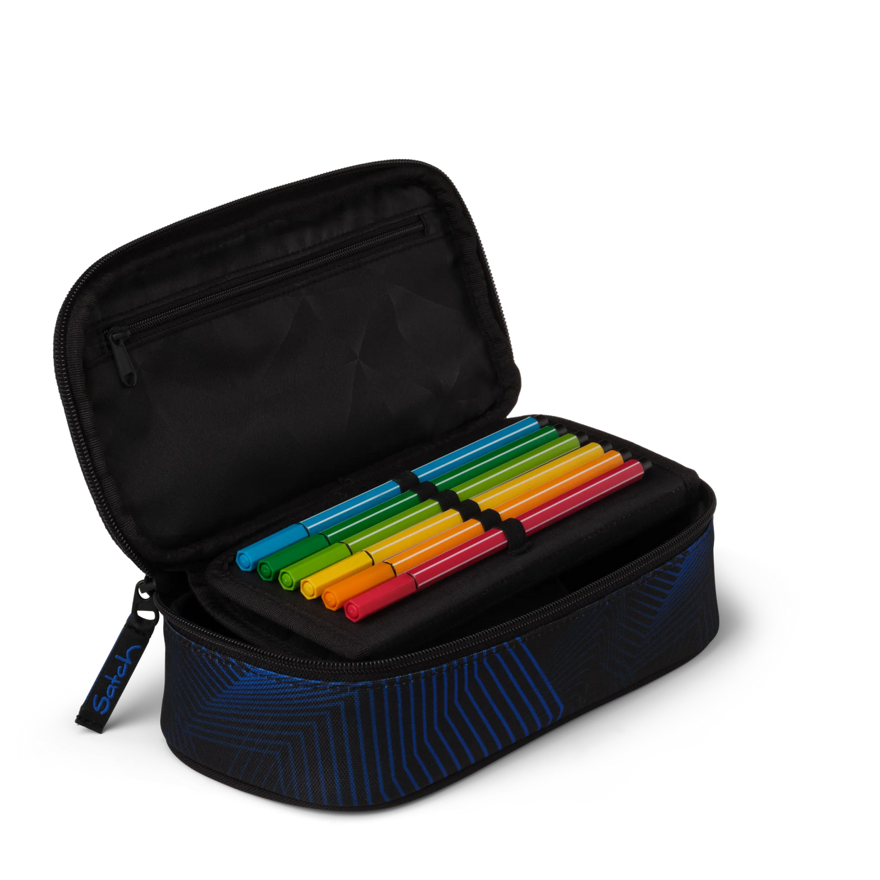 Astuccio Satch Ovale Rigido Seismic Blue - dettaglio interno