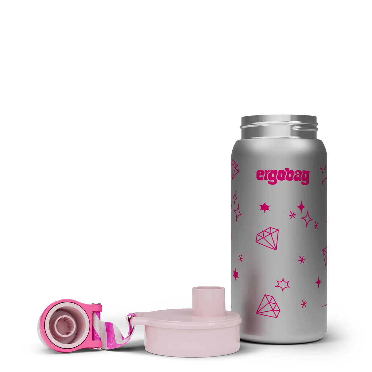 Borraccia Ergobag Stainless Steel Glittery - dettaglio - Centroscuola