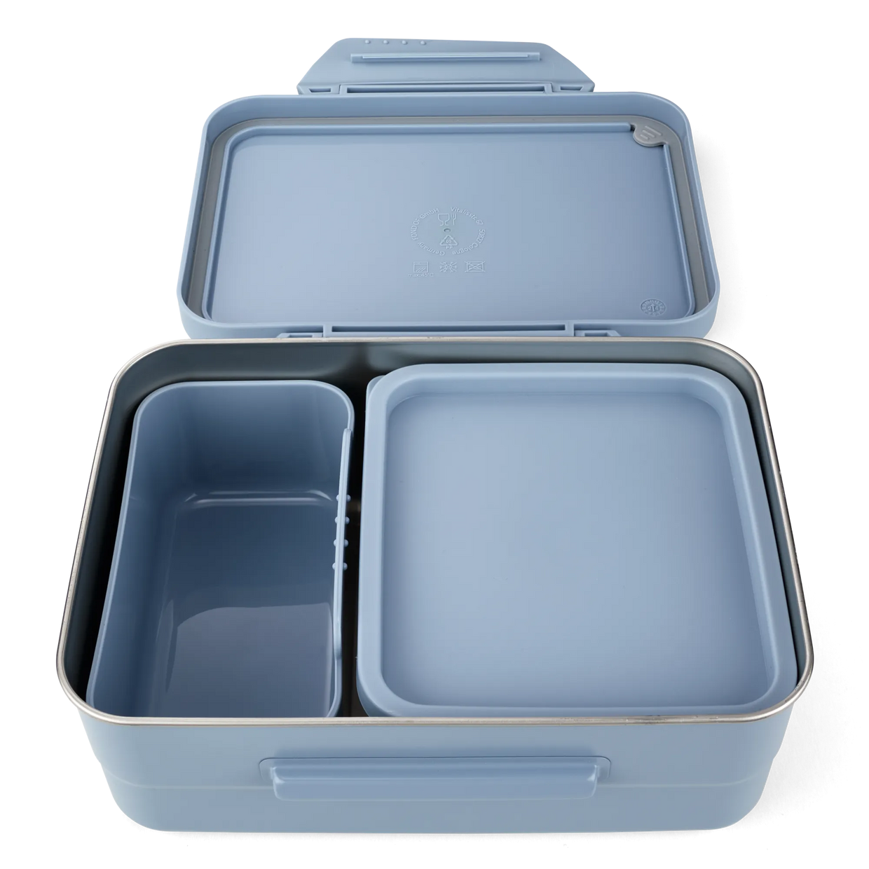 Portamerenda satch acciaio inox Nordic Light Blue - dettaglio aperto