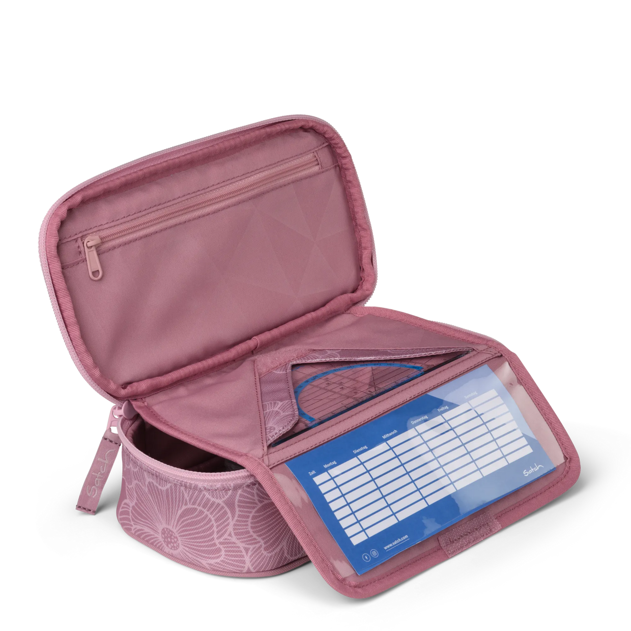 Astuccio Satch Ovale Rigido Magnolia Dream - dettaglio organizer