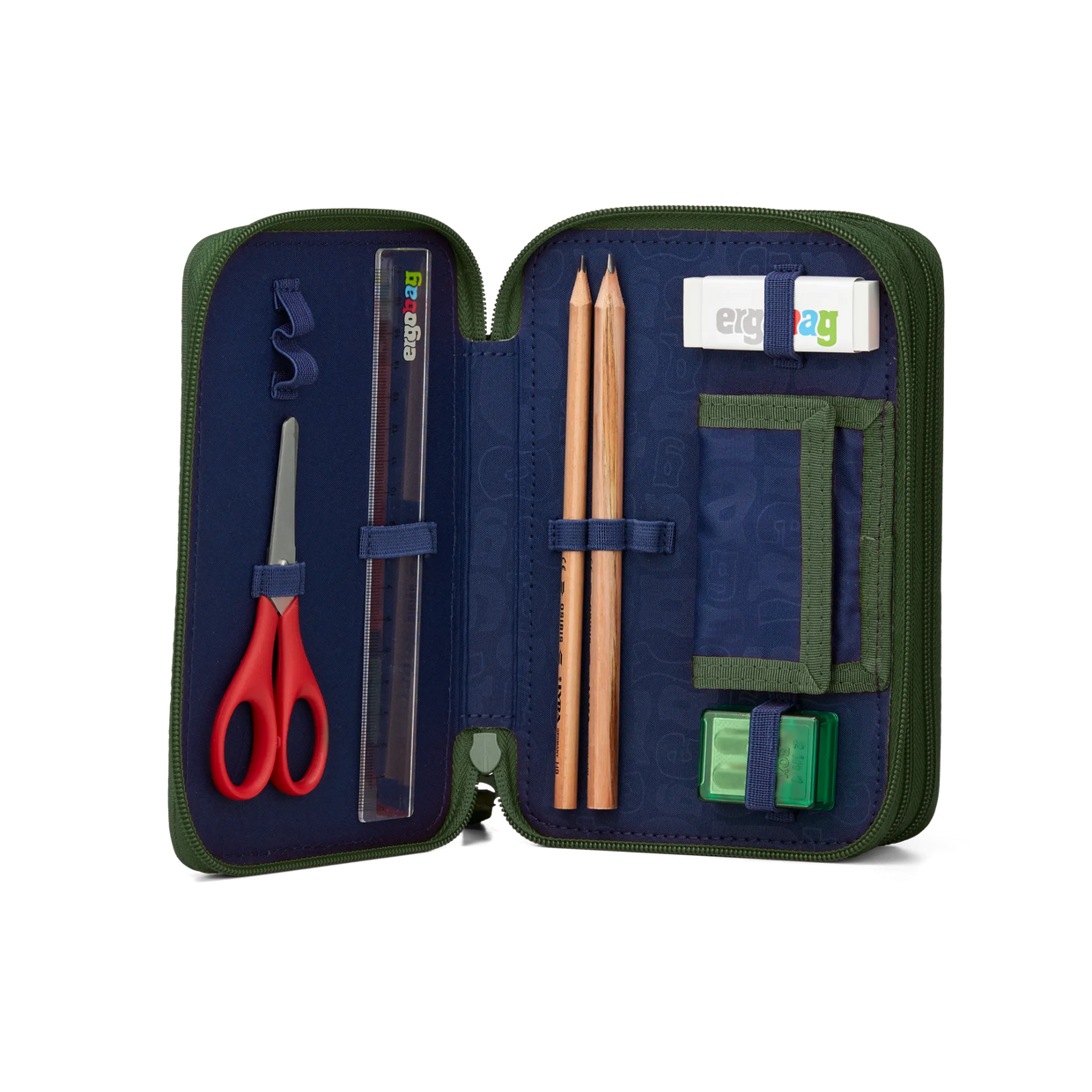 Astuccio Ergobag 3 Zip Maxi ExBeardition - contenuto - Centroscuola