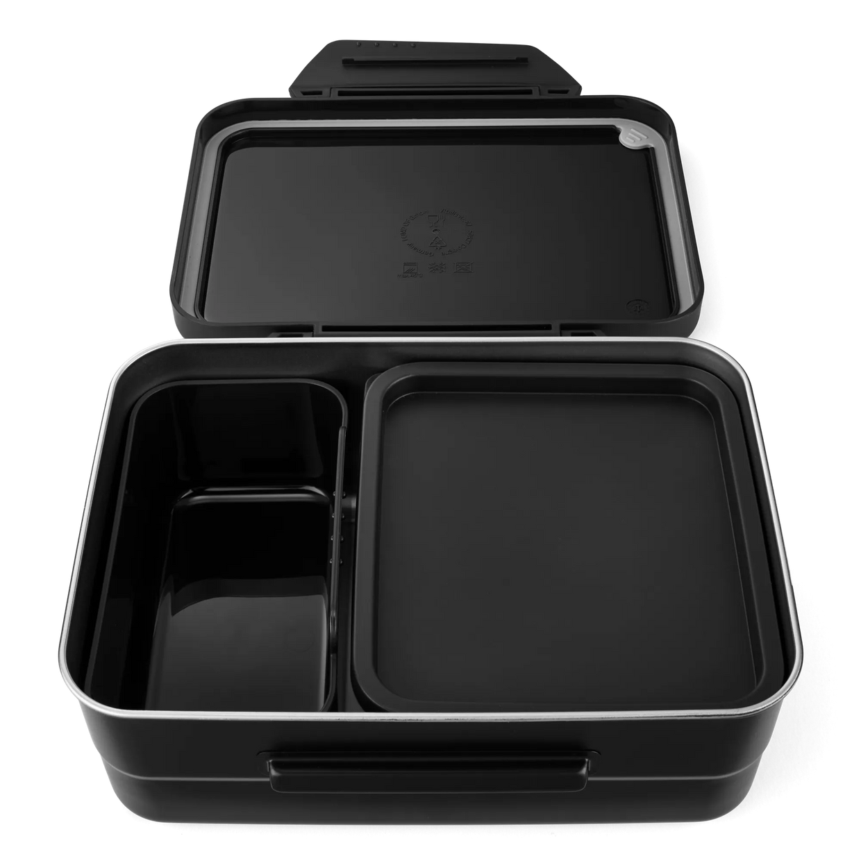 Portamerenda satch acciaio inox Black - dettaglio aperto