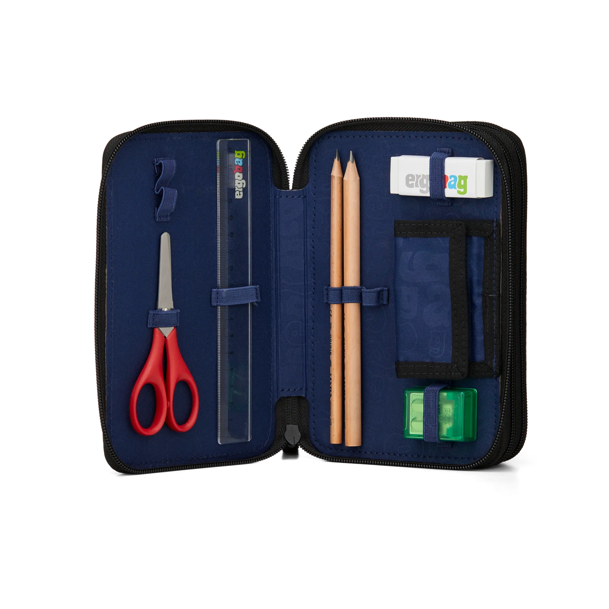 Astuccio Ergobag 3 Zip Maxi UnstoppBearable - contenuto - Centroscuola