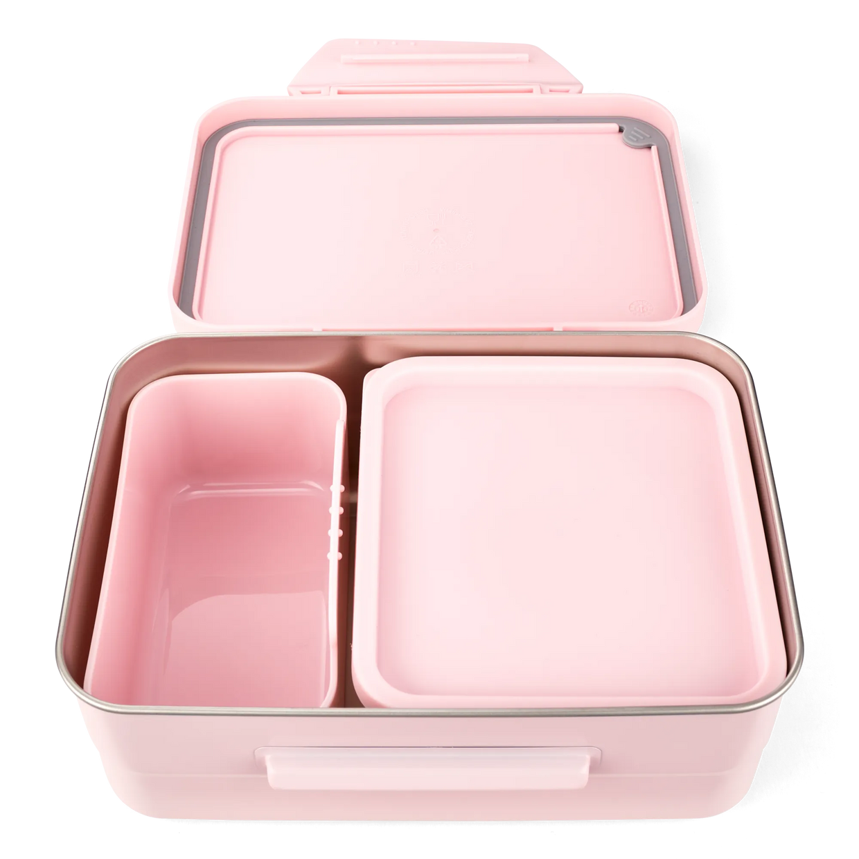 Portamerenda satch acciaio inox Rose - dettaglio aperto