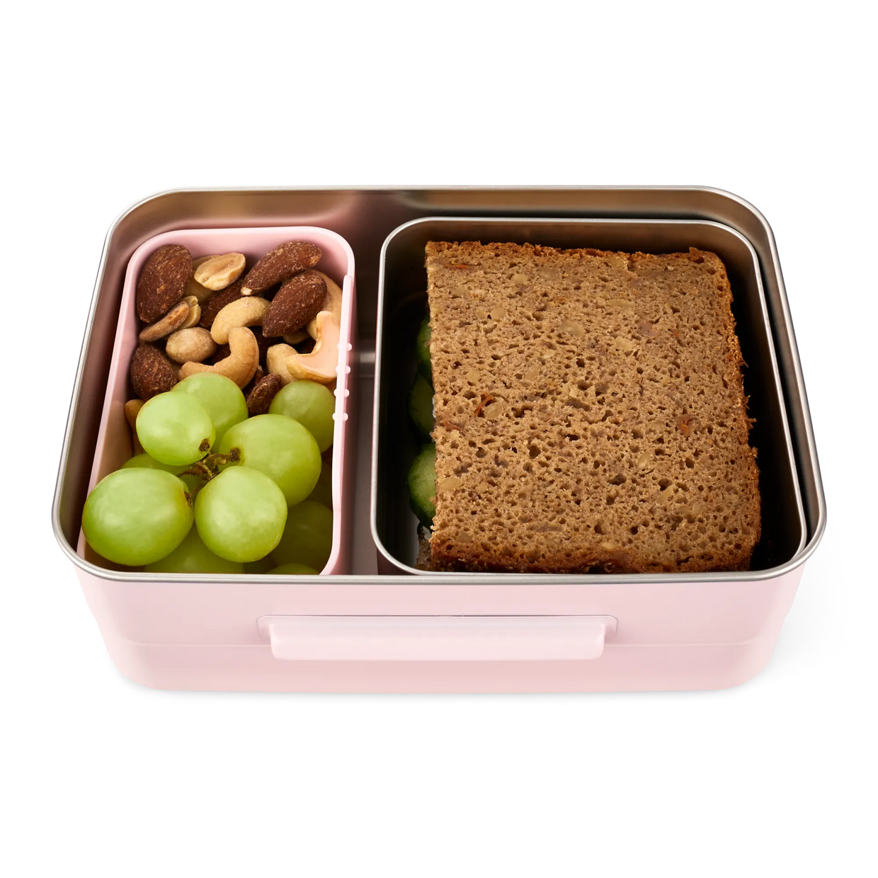 Portamerenda satch acciaio inox Rose - dettaglio extra box