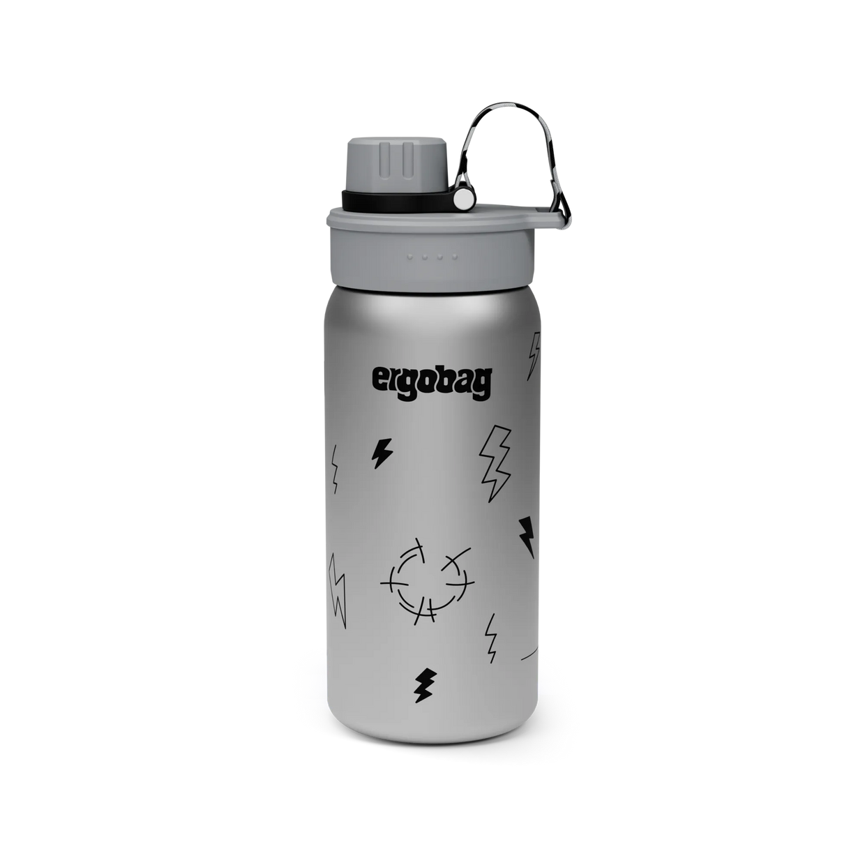 Borraccia Ergobag Stainless Steel Thunderstorm - vista frontale - Centroscuola