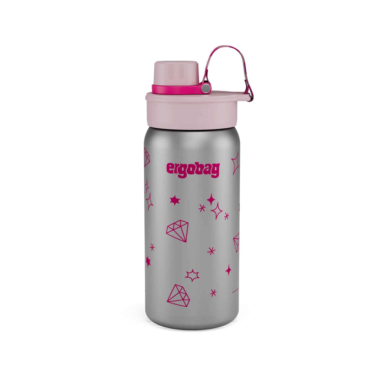 Borraccia Ergobag Stainless Steel Glittery - vista frontale - Centroscuola