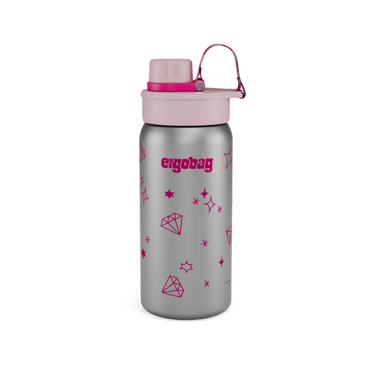 Borraccia Ergobag Stainless Steel Glittery - vista frontale - Centroscuola
