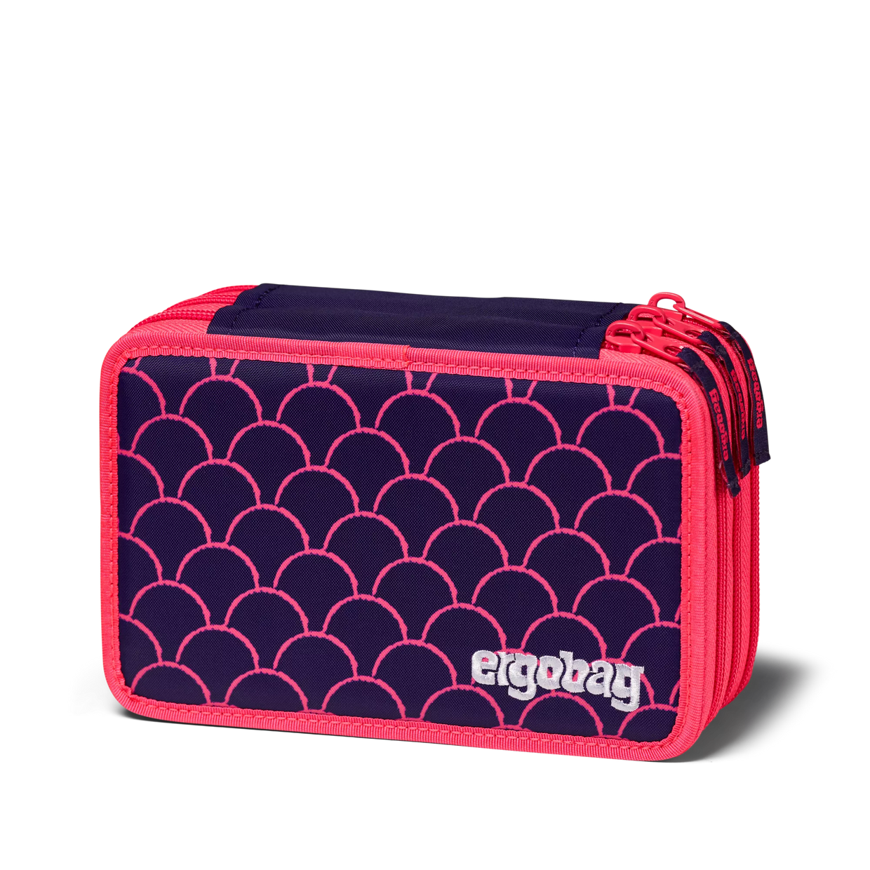 Astuccio Ergobag 3 Zip Maxi Pearl DiveBear - vista frontale - Centroscuola