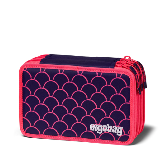 Astuccio Ergobag 3 Zip Maxi Pearl DiveBear - vista frontale - Centroscuola