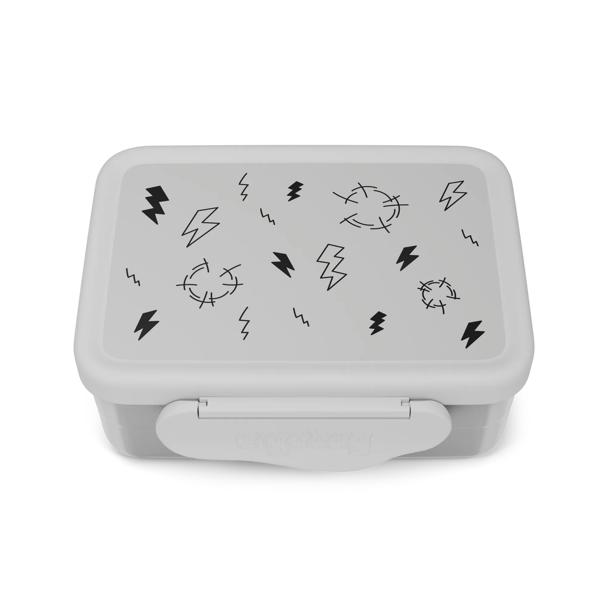 Portamerenda Ergobag Stainless Steel Thunderstorm - vista frontale - Centroscuola