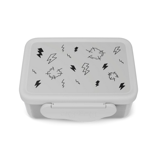 Portamerenda Ergobag Stainless Steel Thunderstorm - vista frontale - Centroscuola