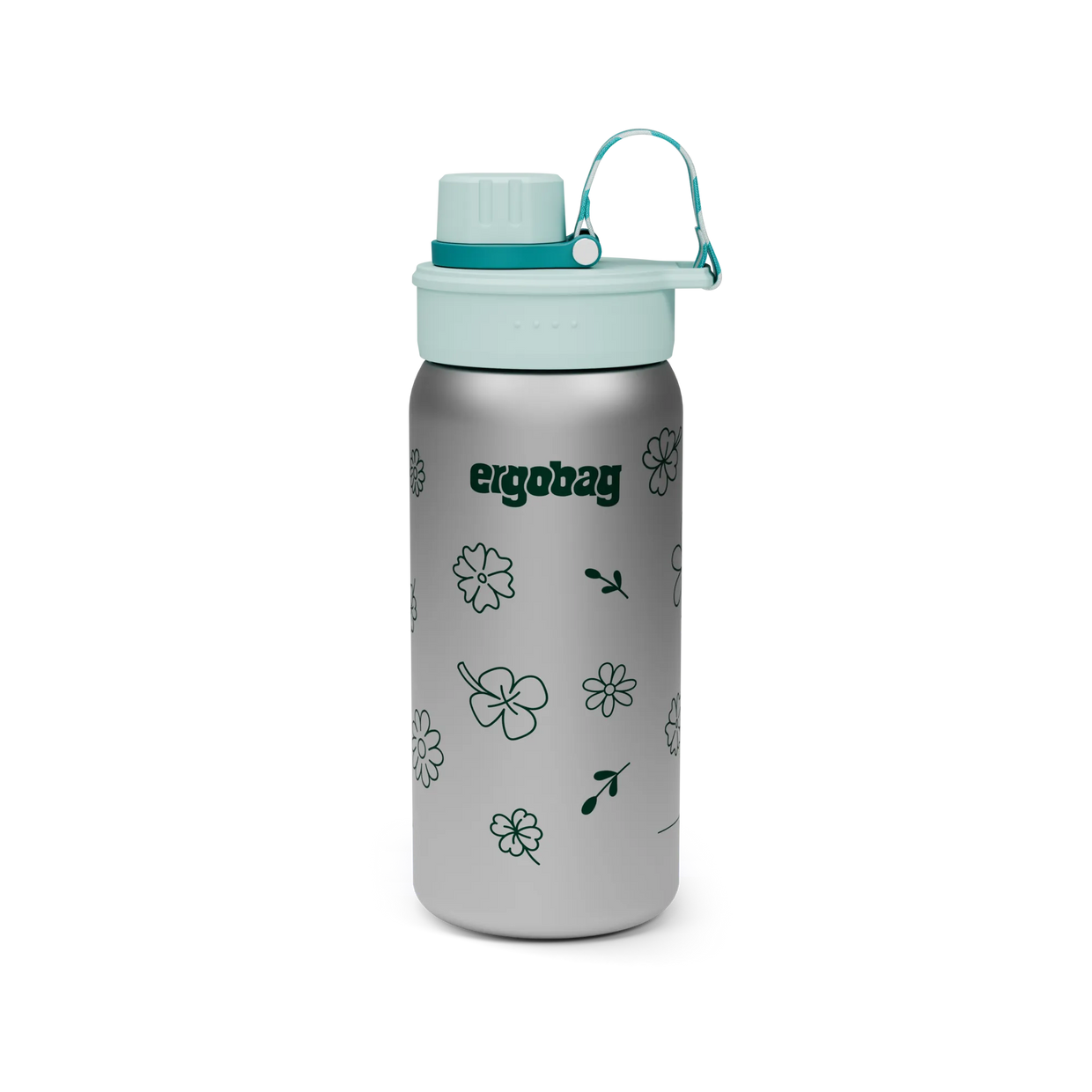 Borraccia Ergobag Stainless Steel Flowers - vista frontale - Centroscuola