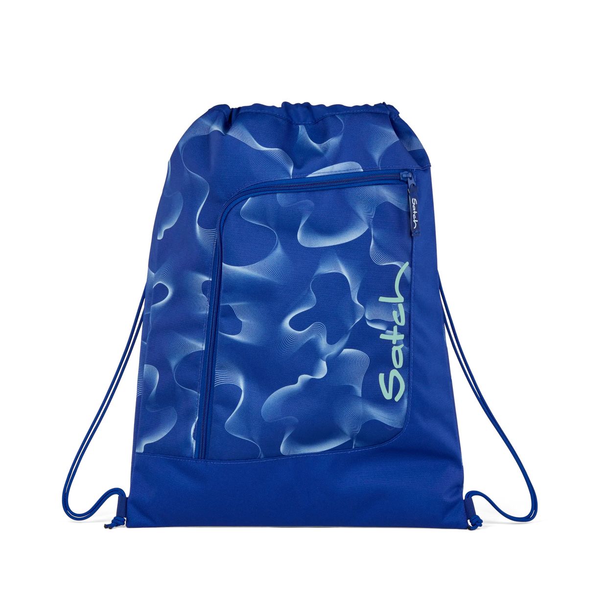 Sacca Sport Satch Vibrant Blue - borsa sportiva scuola blu, vista fronte