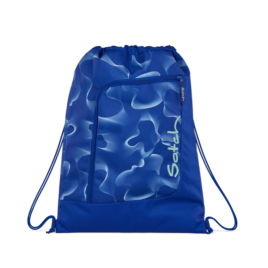 Sacca Sport Satch Vibrant Blue - borsa sportiva scuola blu, vista fronte