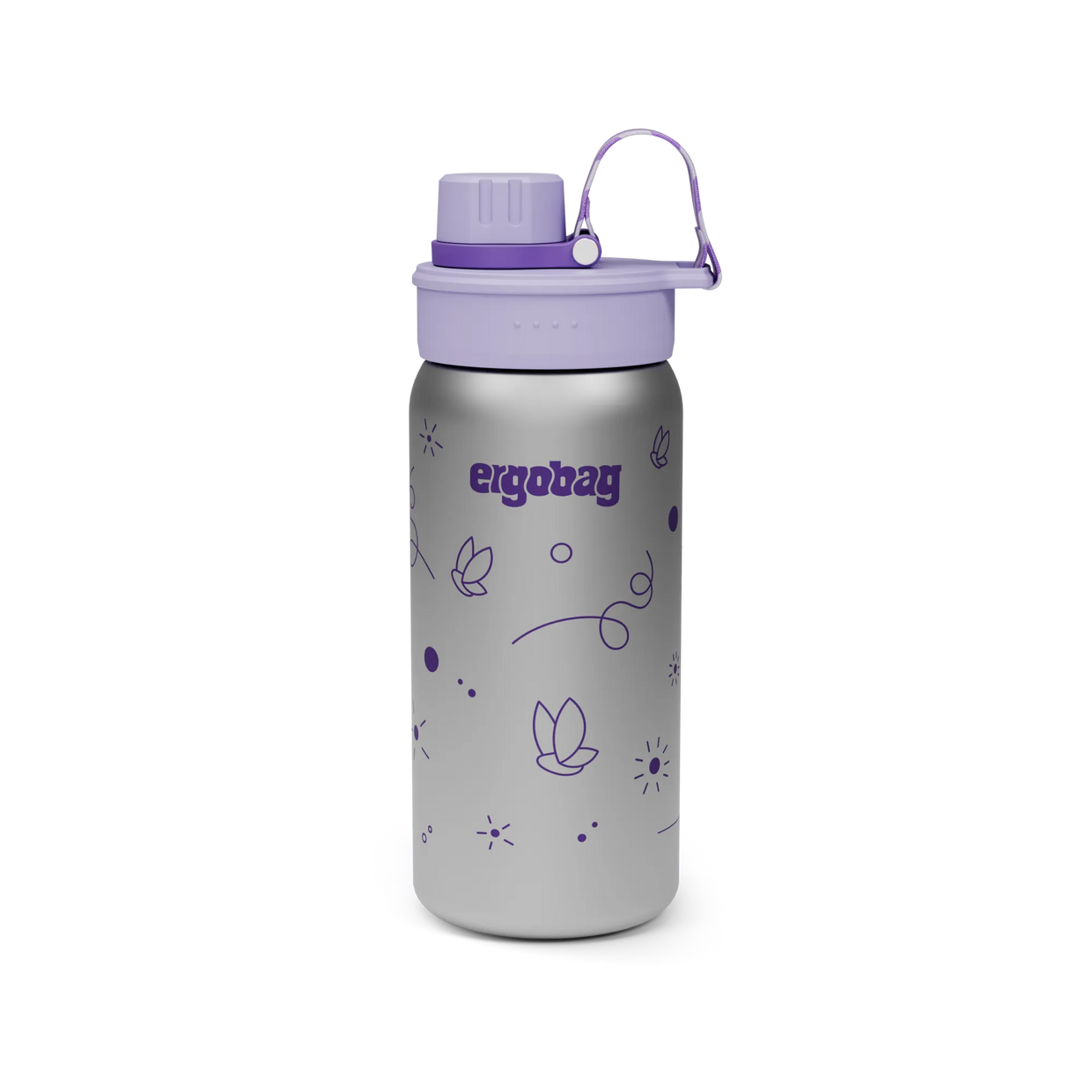Borraccia Ergobag Stainless Steel Butterfly - vista frontale - Centroscuola