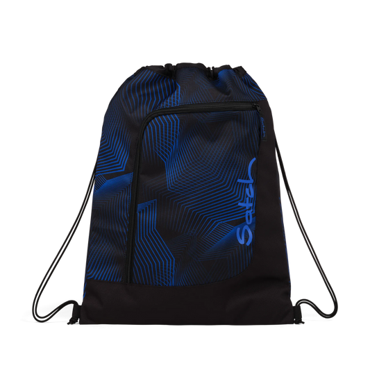 Sacca Sport Satch Seismic Blue - borsa sportiva scuola, vista fronte