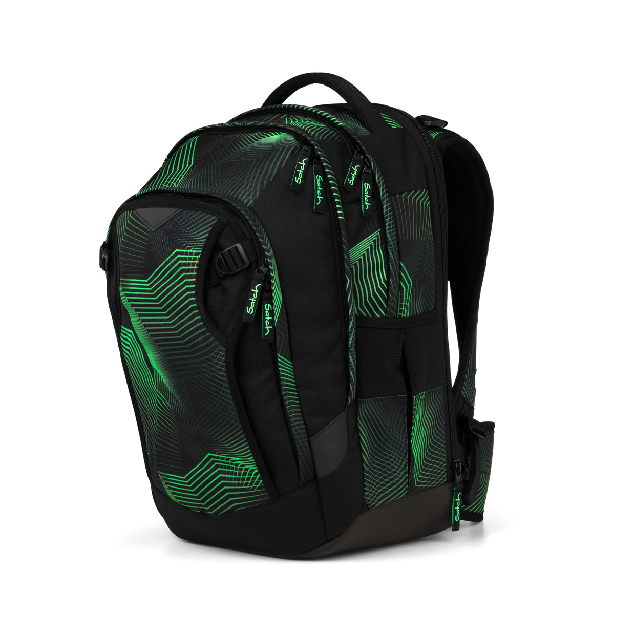 Zaino Satch Match Plus Seismic Green - vista tre quarti sinistra