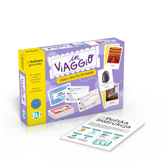 Copertina di In viaggio, gioco linguistico ELI per l'apprendimento dell'italiano
