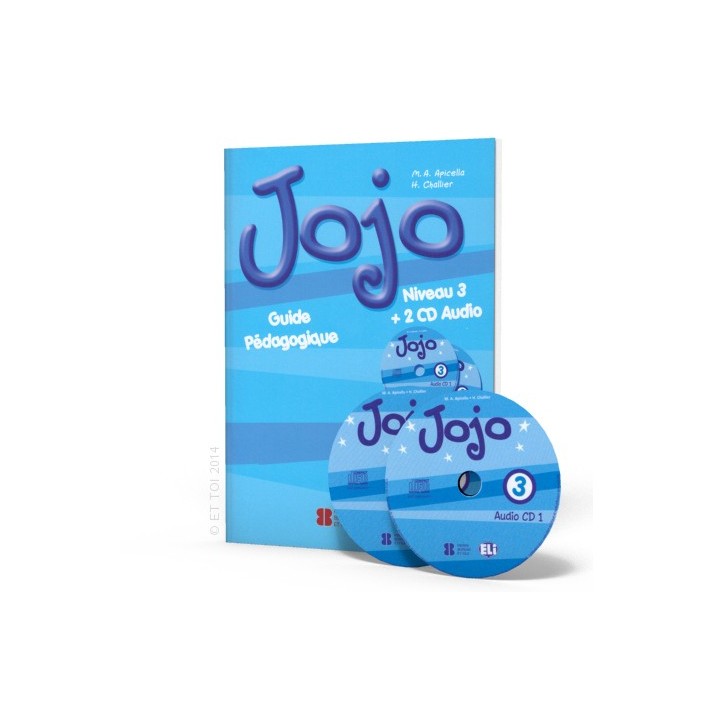 Copertina di JoJo 3 Guide pédagogique, di M.A. Apicella e H. Challier, editore ELi