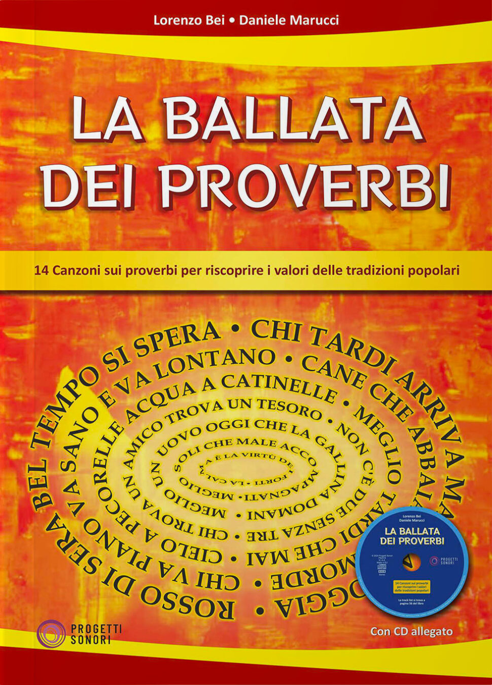 Copertina de La ballata dei proverbi, di Daniele Marucci e Lorenzo Bei - Progetti Sonori