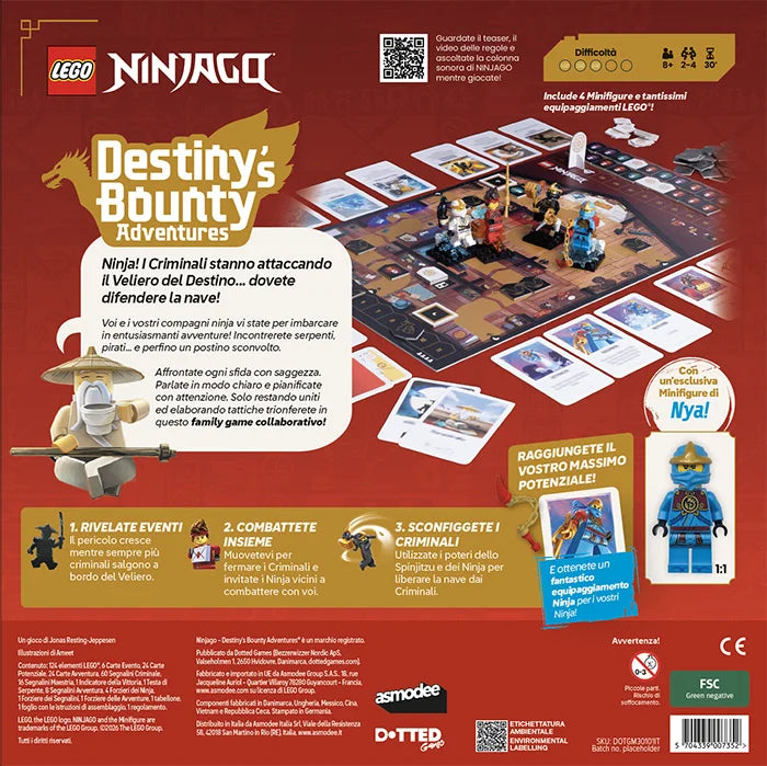 LEGO Ninjago: Destiny's Bounty Adventures - retro scatola