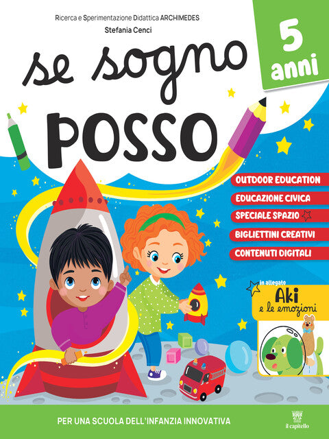 Se Sogno Posso 5 Anni - copertina quaderno operativo Il Capitello