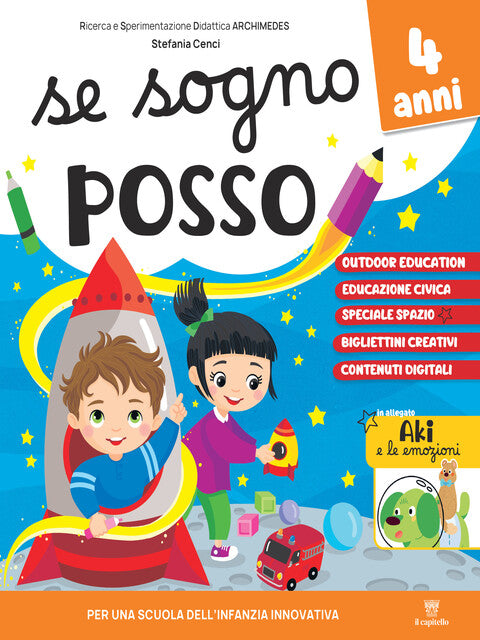 Se Sogno Posso 4 Anni - copertina quaderno operativo Il Capitello