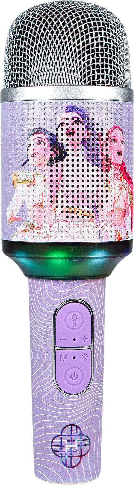 Microfono karaoke KPop Demon Hunters PopSing 2 LED viola - OTL Technologies