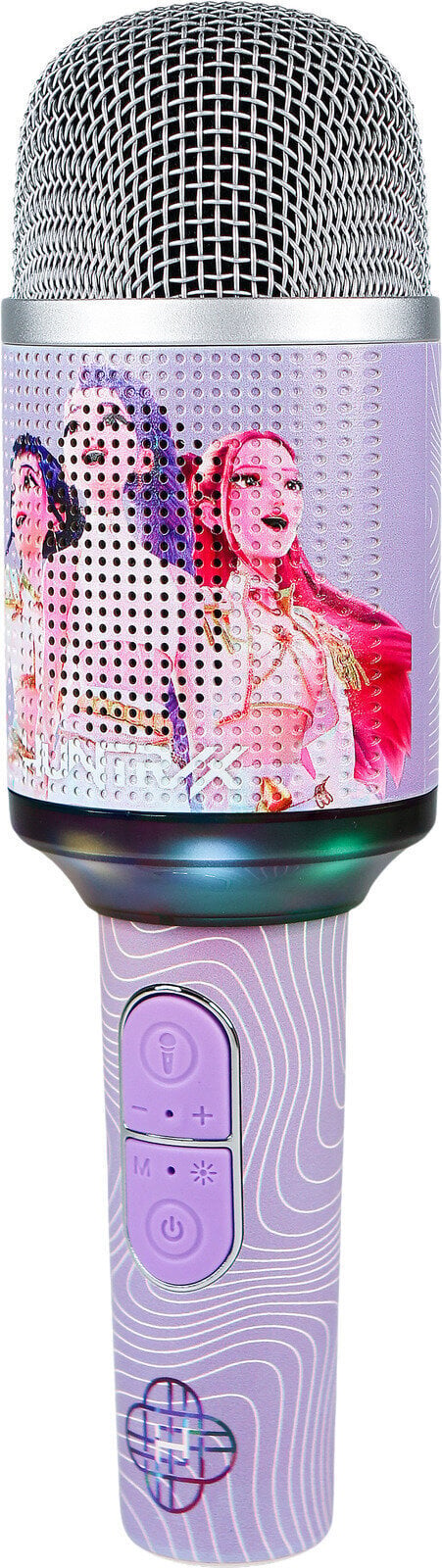Microfono karaoke KPop Demon Hunters PopSing 2 LED viola - OTL Technologies