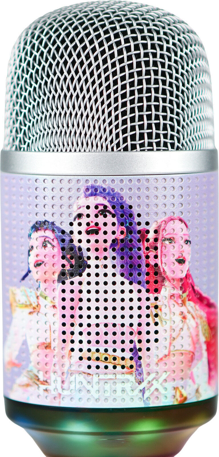 Microfono karaoke KPop Demon Hunters PopSing 2 LED viola - OTL Technologies