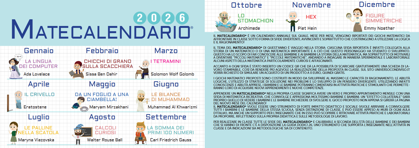 Il MateCalendario 2026 - Centroscuola