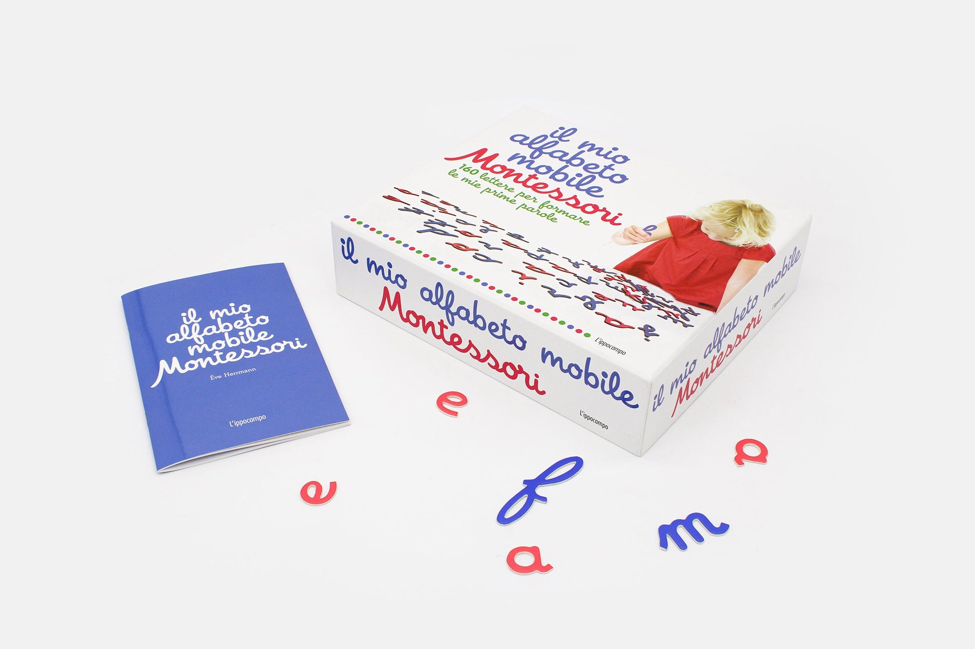 Il mio alfabeto mobile Montessori - contenuto del cofanetto