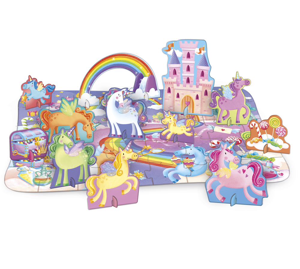 Nel mondo degli unicorni - Libro & Puzzle - Centroscuola