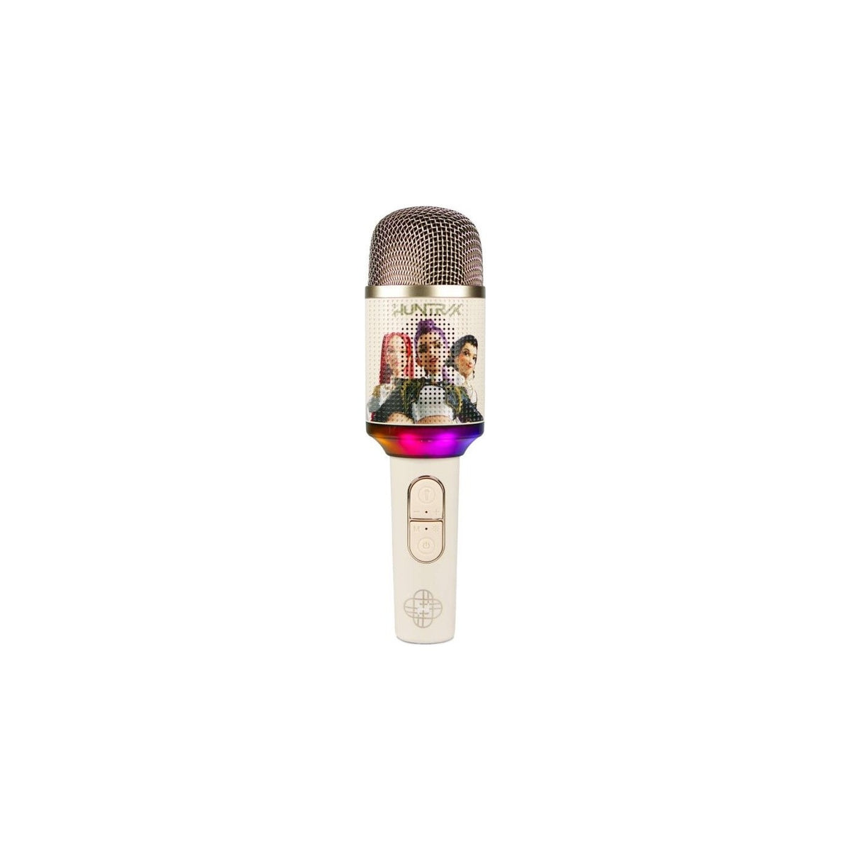 Microfono karaoke KPop Demon Hunters Huntrix PopSing LED oro - OTL Technologies