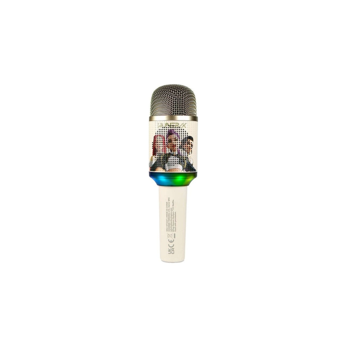 Microfono karaoke KPop Demon Hunters Huntrix PopSing LED oro - OTL Technologies