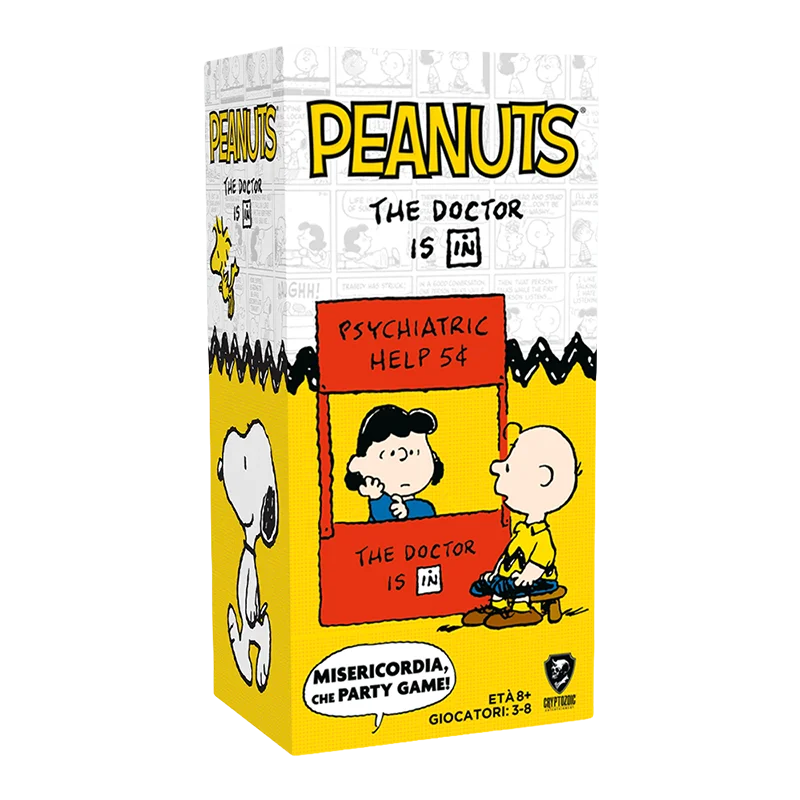 Peanuts: The Doctor is In - party game a tema Snoopy