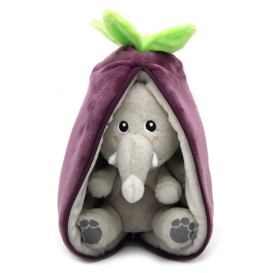 Peluche Flipetz - Elefante / Melanzana