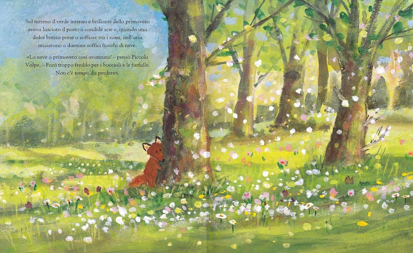 Piccola Volpe e i primi fiori di primavera - Centroscuola