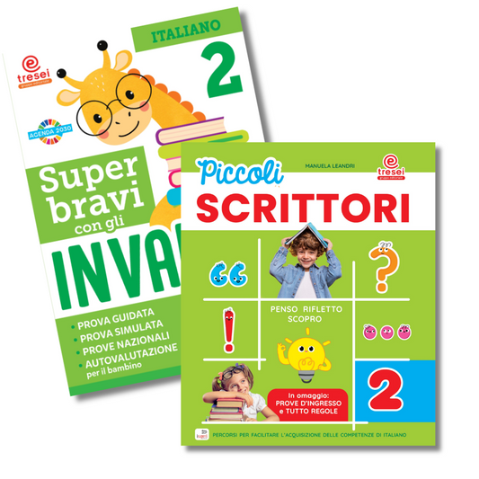 Piccoli scrittori 2 + Super bravi con gli Invalsi Italiano 2