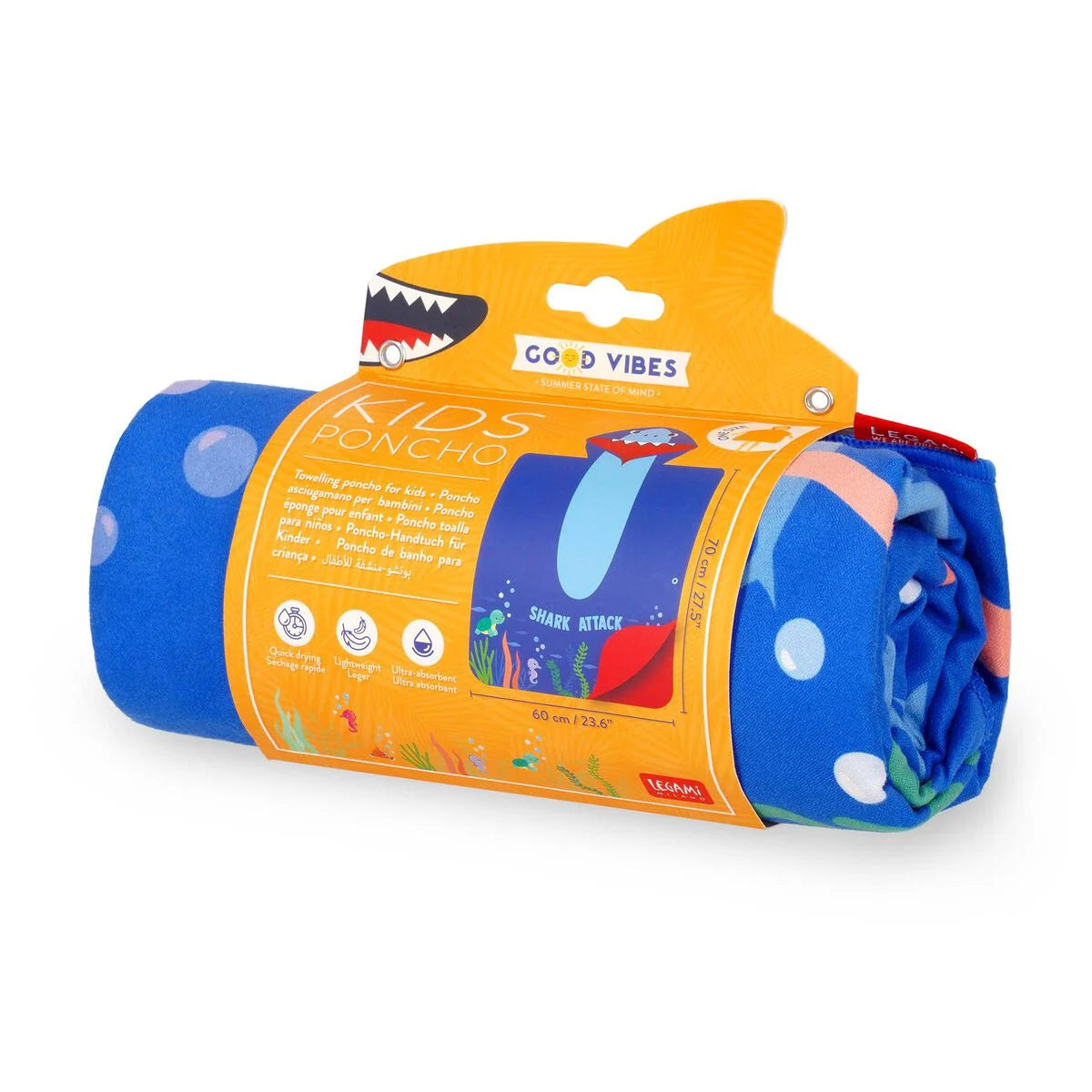 Poncho Asciugamano per bambini - Shark - Centroscuola