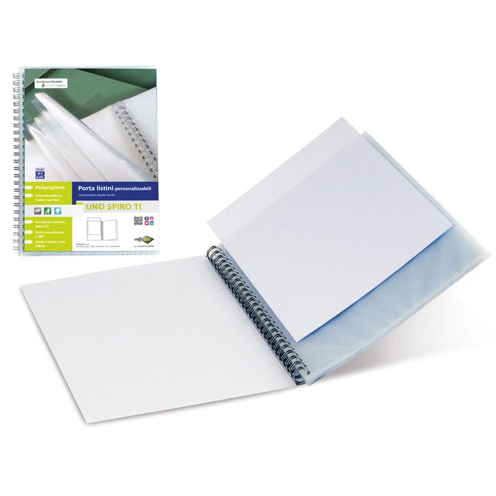 Portalistino personalizzabile con spirale Spiro - Centroscuola